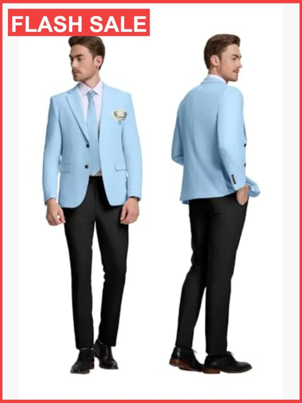Men's Slim Fit Linen Suit Jacket Blazer Notched Lapel 2 Button Party Prom